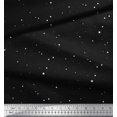thumbnail image 3 of Soimoi Black Rayon Fabric Dots & Star Decor Fabric Printed Yard 42 Inch Wide, 3 of 3