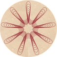 thumbnail image 1 of Ahgly Company Tapis d'Intérieur Lavables à la Machine, Carrés, Style Transitionnel, Mocassin Beige, Tapis de Zone, 3 Pieds Carré, 1 of 7