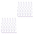 thumbnail image 1 of mmirethe 6pack/lot Swirl Pendant For Graduation Celebration Exquisite Craft Wide Application Birthday Star Spiral Pendant PVC Purple 2Set, 1 of 5