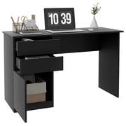 HOMCOM Computer Desk with Storage Home Office Desk with Drawer Cabinet