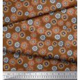 thumbnail image 2 of Soimoi Rayon Fabric Flower Artistic Print Fabric by The Yard 56 Inch Wide, 2 of 3