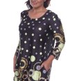 thumbnail image 4 of White Mark Tunique pour Femmes à Manches 3/4 en Jersey, 4 of 5