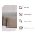 thumbnail image 4 of Fridja Queen Size Pillow Cases Set of 2, Brushed Microfiber Pillowcases with Envelope Closure, Solid Color Super Soft Breathable Shrinkage and Fade Resistants Pillowcase (Brown, 20x36 Inch), 4 of 6