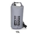 thumbnail image 2 of Waterproof Bags Multifunctional Outdoor Backpack Large-Capacity Equipment Foldable Kayak Rafting Bag Pool Beach Sports Gray 15L Shoulders, 2 of 9