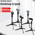thumbnail image 3 of Support de Bureau pour Microphone à 3 Pieds, Support Ajustable pour Micros Filaires Ou Sans Fil, Comprend un Support de Lumière de Remplissage et des Accessoires, 3 of 8