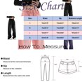thumbnail image 3 of Bmisegm Jeans à Jambe Droite Ample Taille Haute à Jambe Grand pour Femmes, Rouge, P, 3 of 6