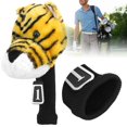 thumbnail image 1 of Herwey 1Pcs Golfer Club Head Cover Animal Shape Cartoon Protective Soft Driver Wood, 1 of 8