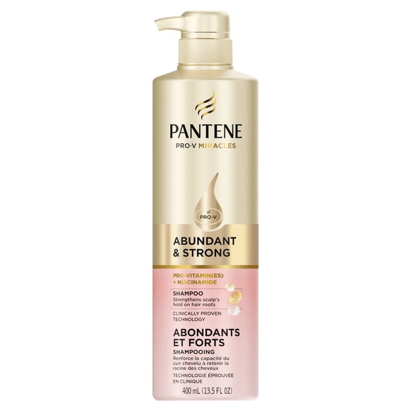 Pantene Abundant & Strong Shampoo with Pro-Vitamin B5 Complex and Niacinamide