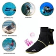 thumbnail image 4 of Diving Socks 3mm Beach Water Socks Thermal Wetsuit Boots Anti Slip Diving Socks for Rafting Snorkeling ,Easy to Wear, 4 of 5