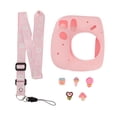 thumbnail image 2 of Silicone Camera Case For  Mini 7 Plus, Soft Rubber Shell Protective Cover Housing With Adjustable Detachable Shoulder Strap, Daisy, 2 of 8
