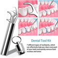 thumbnail image 2 of MesaSe Toothpick Professional Reusable Solid Wear-Resistant Easily Cleaning Oral Care Reduce Plaque Stainless Steel Toothpick Cleaning Tools Set for Daily Use, 2 of 10