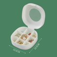thumbnail image 3 of PENGXIANG Jewelry Organizer Divided Box Double-layer Jewelry Organizer for Drawer Desktop Travel Dorms, 3 of 3
