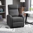 thumbnail image 2 of HOMCOM Push Back Recliner Chair Home Theater Seating with Padded Seat, 2 of 10