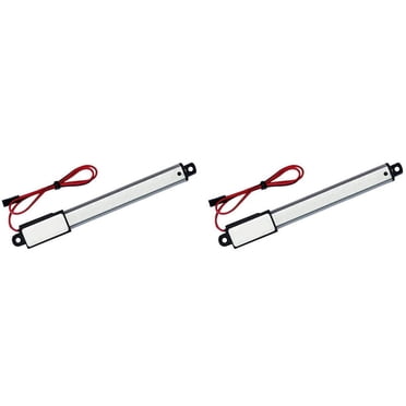 2X DC 12V Étanche IP54 Mini Actionneur Linéaire Course 100 mm Moteur Électrique Linéaire Ouvre-Fenêtre Vitesse 30 Mm/s,2 x 30 mm/S DC 12V Micro-type Tige de Poussée Électrique 4 x Support de Montage