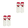 thumbnail image 2 of Ruiboury Stay Dry And Comfortable With These Moisture-wicking Fluffy Socks Made Red hat snowman 2Set, 2 of 6