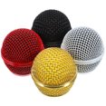 thumbnail image 1 of SHISUYAN 4pcs Microphone Replacement Grille Metal Mic Head Mic Part Wireless Mic Supply, 1 of 9