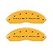 thumbnail image 3 of MGP Caliper Covers 10202SMB2YL Engraved 2015 Mustang Front & 2015 Bar Pony Rear Caliper Cover, Yellow Powder Coat, Black Characters - Set of 4, 3 of 4
