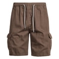 thumbnail image 1 of Diufon Men's Athletic Shorts Drawstring Waisted Outdoor Sport Shorts Spring Summer Hiking Shorts with Pockets, 1 of 6