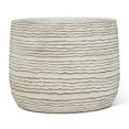 thumbnail image 1 of Abbott Collections AB-27-TERRAIN-754-LG 7 in. Wavy Ripple Planter, White - Large, 1 of 4