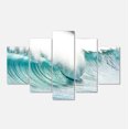 thumbnail image 3 of Massive Blue Waves Breaking Beach, 3 of 3