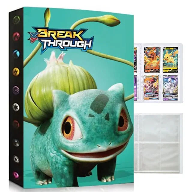 Classeur de Cartes pour Cartes à Collectionner, Albums de Cartes de Collection, Classeur de Rangement pour Cartes à Échanger, 4 Pochettes Pouvant Contenir 240 Cartes - Fl23