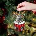 thumbnail image 2 of (2 Pack) Christmas Decorations Acrylic Stockings for Cats - Tree Hangs Festive Crafts Unique Holiday for Home Decoration, 2 of 4