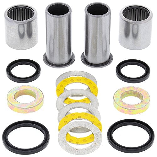 All Balls Racing 28-1047 Swing Arm Bearing Seal Kit Compatible With/Replacement For Kawasaki KLX400R 2003, KLX400SR 2003-2004, Suzuki RM125 2000, RM250 2000, DRZ400E 2000-2003, DRZ400K 2000-2003