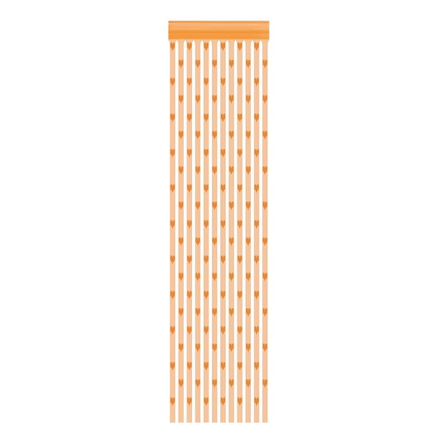 Binwennn Rideau de Douche Lumières 8 Pieds Rideaux Rideaux Assombrissants Porte Fenêtre Séparateur Corde 50x2 00cm Rideau Rideau Voilage Cœur Maison