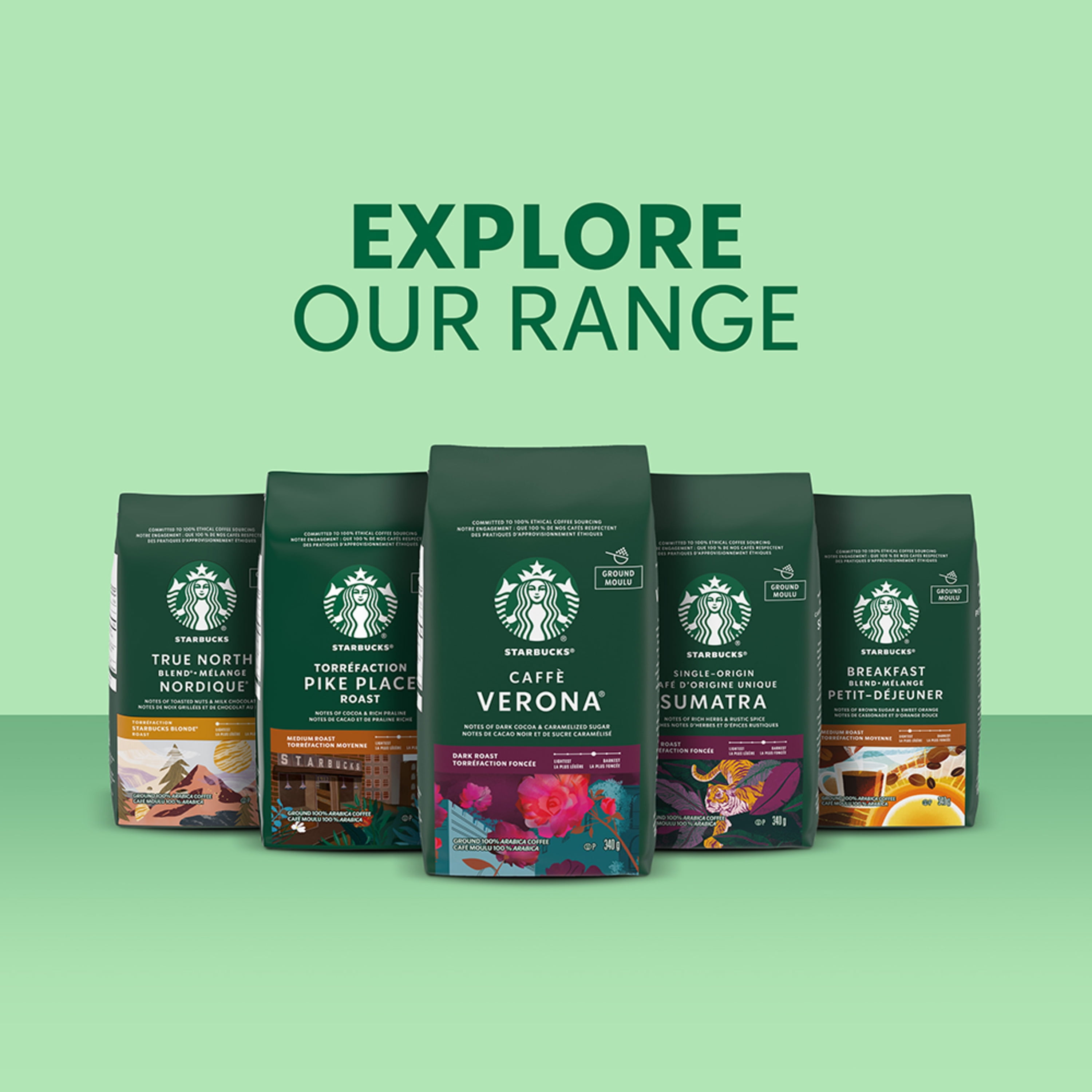 STARBUCKS Café Moulu Torréfaction Moyenne Mélange Maison
