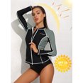 thumbnail image 4 of BeautyIn Women Rash Guard Long Sleeve Swimsuits UV UPF 50+ Swim Shirt, 4 of 6