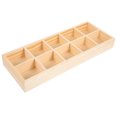 thumbnail image 1 of Wood Tea Bag Holder Desktop Tea Bag Storage Case 10 Compartments Spice Bag Holder, 1 of 6