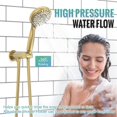 thumbnail image 4 of SR SUN RISE Shower Faucet - 16 Inch Multifunctional High Pressure Shower Head System with Handheld Shower Head Fixtures - Valve Included - Brushed Gold, 4 of 5