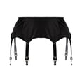 thumbnail image 2 of Women Garter Belt 6 Straps Metal Clip Suspender for High Stocking, 2 of 5