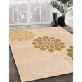 thumbnail image 3 of Ahgly Company Tapis d'Intérieur Lavable en Machine Carré Jaune Transitionnel, 7 Pieds Carré, 3 of 7