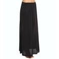 thumbnail image 1 of Women's Shadowline 4711638 38 Inch Long Flare Half Slip (Black 3X), 1 of 4