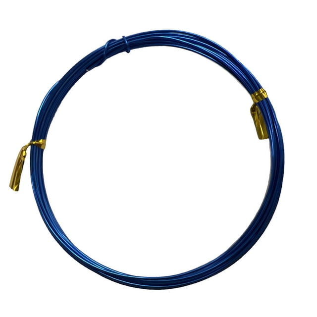Langgg Craft Wires DIY Handicrafts Braided Thread Good Flexibility Durable Shiny Jewelry Lines Exquisite Design for Sculpturing Sapphire Blue