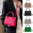 thumbnail image 2 of MesaSe  Crossbody Bag High Capacity Embroidery Thread Daily Collocation Faux Leather Female Top Handle Handbag Women Accessory, 2 of 10