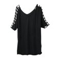 thumbnail image 4 of Plus Size Womens Short Sleeve Bikini Swimwear Cover Up Beach Dress, 4 of 6