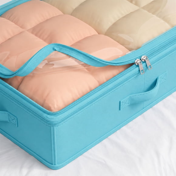Kadlawus Under Bed Storage Bag, Large Capacity Quilt Storage Bag, Clothing Folding Storage Bag, Down Jacket Storage Bag for Bedroom Closet Dorm