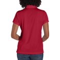 thumbnail image 2 of Hanes Womens Sport Cool DRI Performance Polo, 3XL, Deep Red, 2 of 4