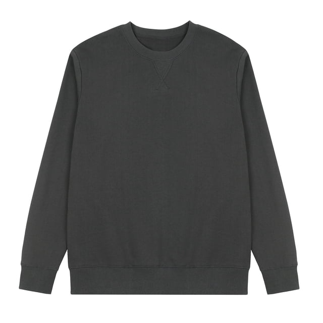 QIPOPIQ Originaux en Molleton, Chandail Teint en Pièce, Chandails à Col Rond pour Hommes en Liquidation