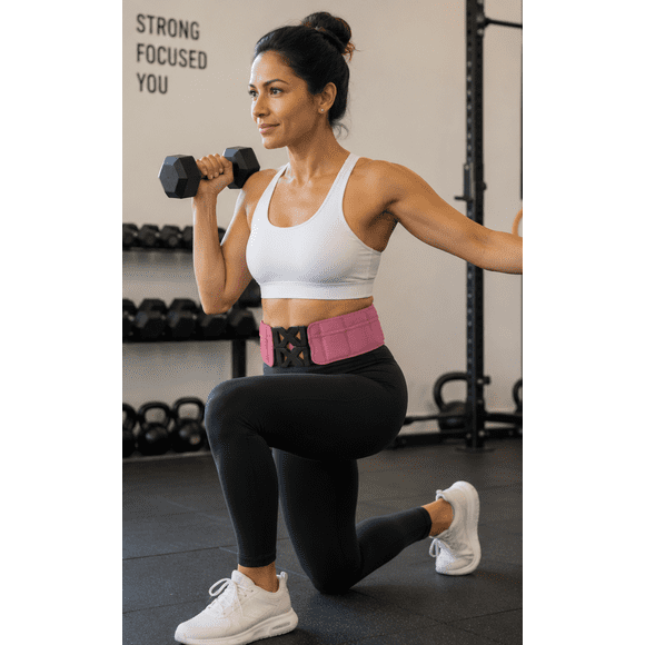 Power WearHouse Ceinture Pondérée Rose 5 Lb, Ajustable pour la Marche et la Force Centrale (TTTG)