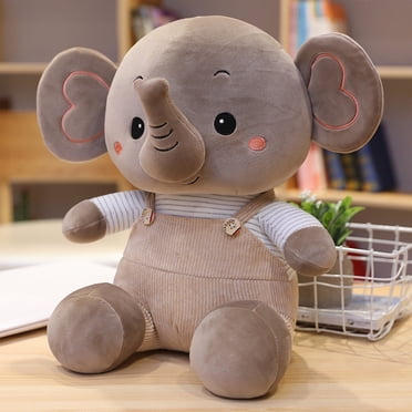 Pisexur Plush Toys Rompers Baby Elephant Stuffed Toy Simulation Doll Exquisite Gift,Birthday gifts for kids