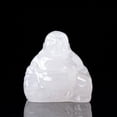 thumbnail image 4 of Figurines Feng Shui de Bouddha Heureux Rieur en Cristal Sculpté Richesse, 4 of 5