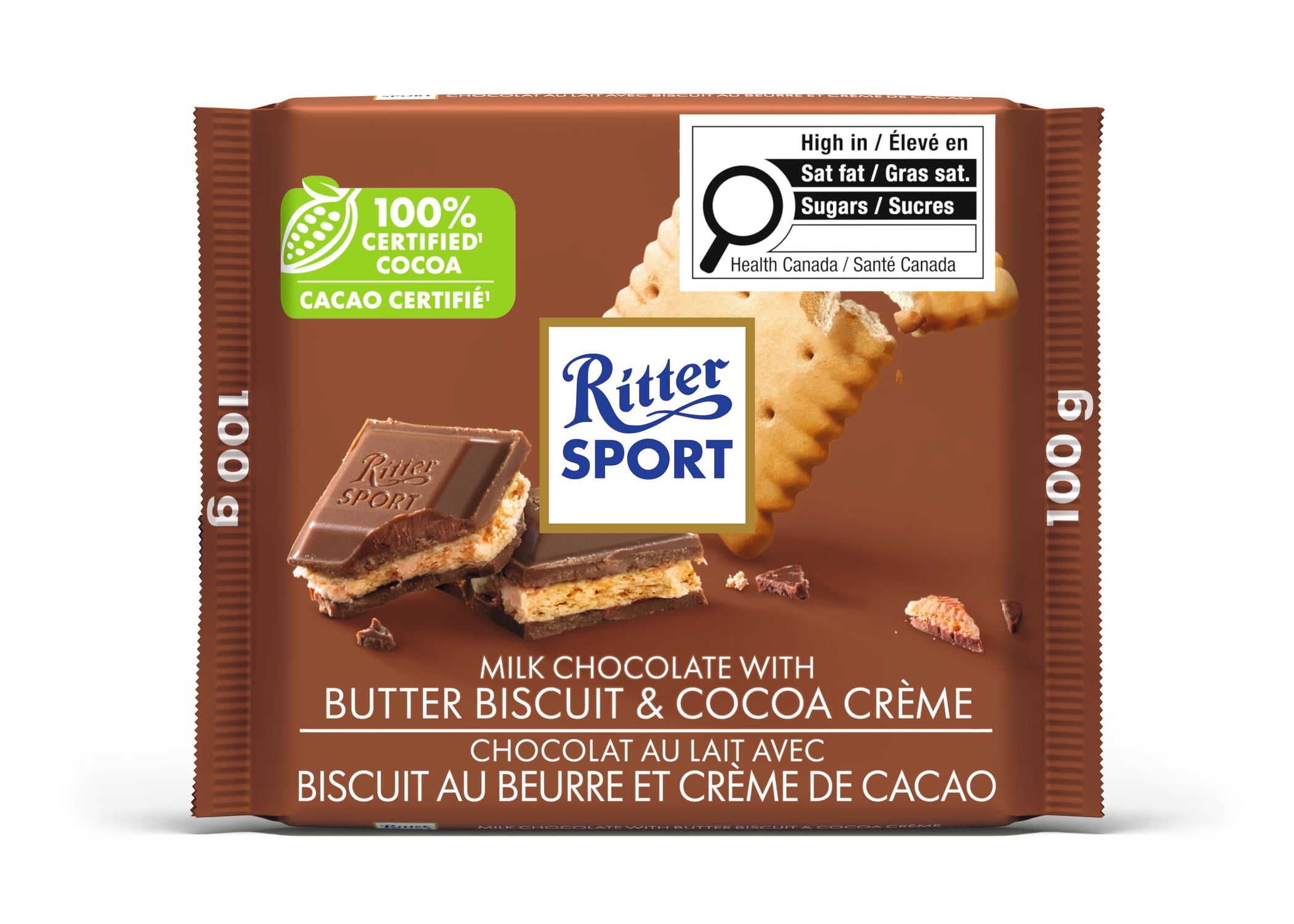 Ritter Sport Milk Chocolate with Butter Biscuit 100 g