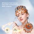 thumbnail image 3 of Masseur de Tête à Griffes Musical, Masseur de Tête à Griffes Électrique à Vibration, Décompression Réglable pour la Vie Quotidienne Orange, 3 of 7