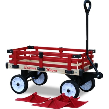 Millside Chariot en bois convertissable en traîneau