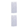 thumbnail image 4 of Maytalsory Rideau à Pompons Find-Safe pour Fond d'Anniversaire Personnalisé Lustre Feuille Rideau Argent 2Set, 4 of 5