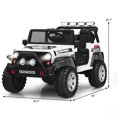 thumbnail image 2 of Patiojoy Kids Ride on Truck 12V Electric Truck w/Remote Control Battery Powered Ride on Toy Car White, 2 of 6