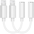 thumbnail image 1 of HSHDLDF [Apple MFi Certified] iPhone 3.5mm Headphones Adapter, Lightning to 3.5 mm Headphone/Earphone Jack Converter Audio Aux Adapter Dongle Compatible with iPhone 14 13 12 11 Pro Max XS XR X 8 7 [, 1 of 7